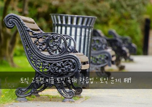 토익 고득점 비율 토익 독해 학습법 : 토익 문제 #119