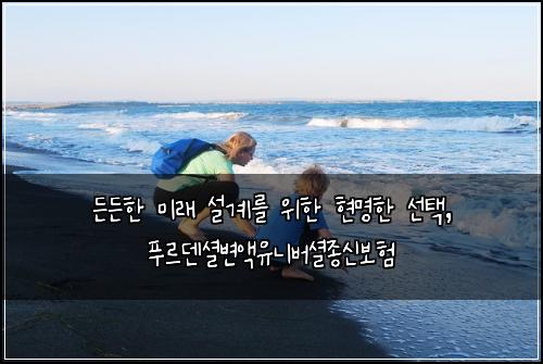  든든한 미래 설계를 위한 현명한 선택, 푸르덴셜변액유니버셜종신보험