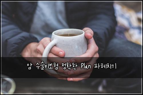 암 수술비보험 정확한 Plan 파헤치기