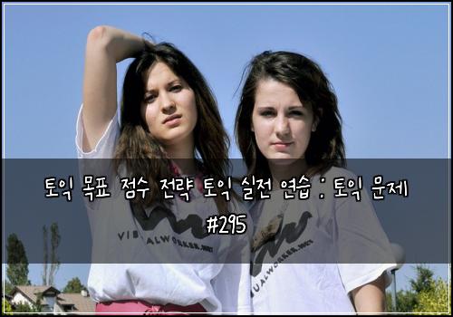 토익 목표 점수 전략 토익 실전 연습 : 토익 문제 #295
