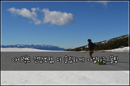 다이렉트 건강보험, 더 슬림하게 가입하는 꿀팁