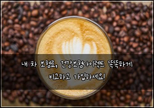  내 차 보험료, 건강보험다이렉트 똑똑하게 비교하고 가입하세요!