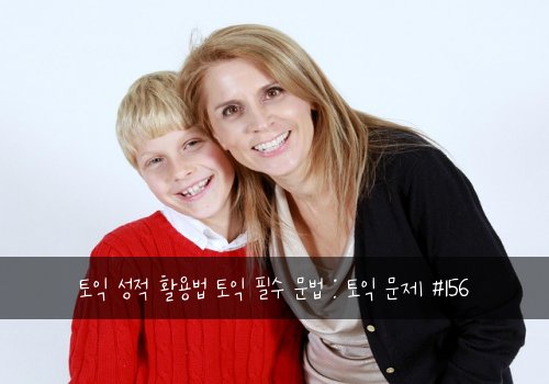 토익 성적 활용법 토익 필수 문법 : 토익 문제 #156