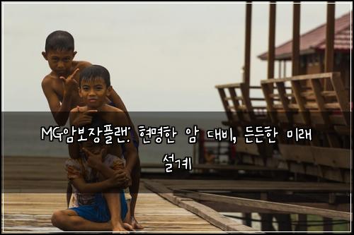 MG암보장플랜: 현명한 암 대비, 든든한 미래 설계