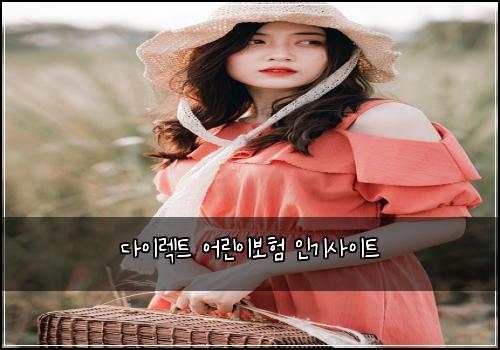 다이렉트 어린이보험 인기사이트 