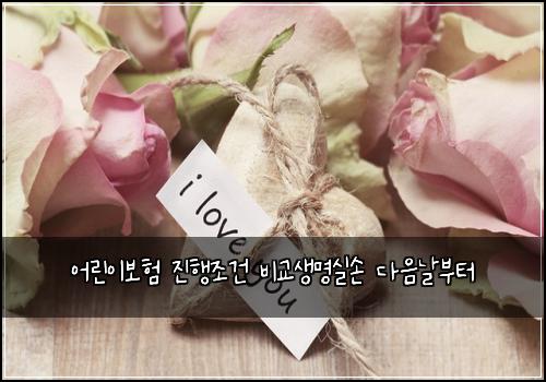 어린이보험 진행조건  비교생명실손 다음날부터