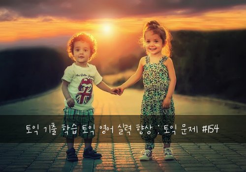 토익 기출 학습 토익 영어 실력 향상 : 토익 문제 #154