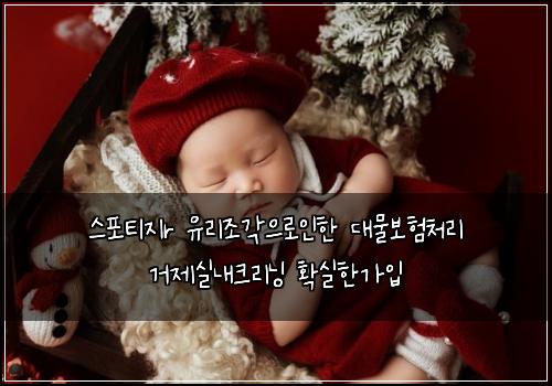 스포티지r 유리조각으로인한 대물보험처리 거제실내크리닝 확실한가입