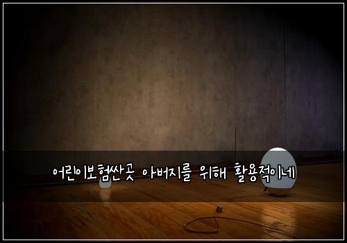 어린이보험싼곳 아버지를 위해 활용적이네