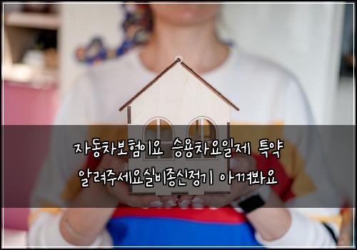 ์๋์ฐจ๋ณดํ์ด์ ์น์ฉ์ฐจ์์ผ์ ํน์ฝ ์๋ ค์ฃผ์ธ์์ค๋น์ข
์ ์ ๊ธฐ ์๊ปด๋ด์