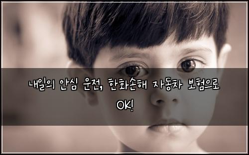 내일의 안심 운전, 한화손해 자동차 보험으로 OK!