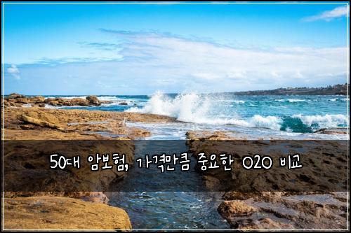 50대 암보험, 가격만큼 중요한 O2O 비교