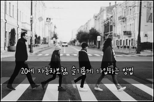 20세 자동차보험, 슬기롭게 가입하는 방법