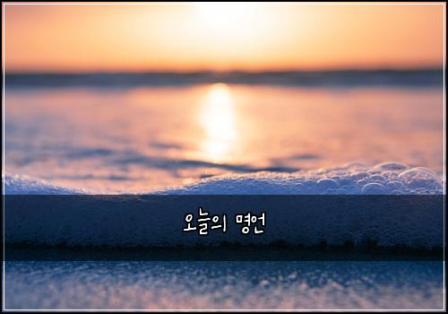 오늘의 명언