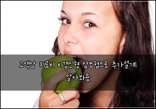 고액암 치료비 비갱신형 암보험으로 추가설계 알아봐용