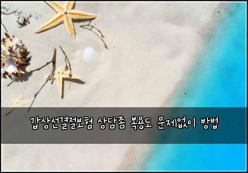 갑상선결절보험 상담좀  복용도 문제없이 방법