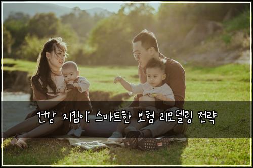 건강 지킴이: 스마트한 보험 리모델링 전략