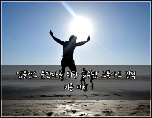  엠블런스 운전자를 위한 필수템: 교통사고 법적 비용 대비