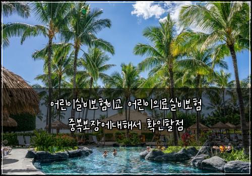 ์ด๋ฆฐ์ด์ค๋น๋ณดํ๋น๊ต ์ด๋ฆฐ์ด์๋ฃ์ค๋น๋ณดํ ์ค๋ณต๋ณด์ฅ์๋ํด์ ํ์ธํ ์ 