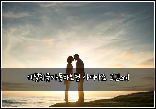 ๊ฐ๋ณํ๋ฌผ์๋์ฐจ๋ณดํ ์์
์ผ์ฃ ๊ณ ๋ฏผend