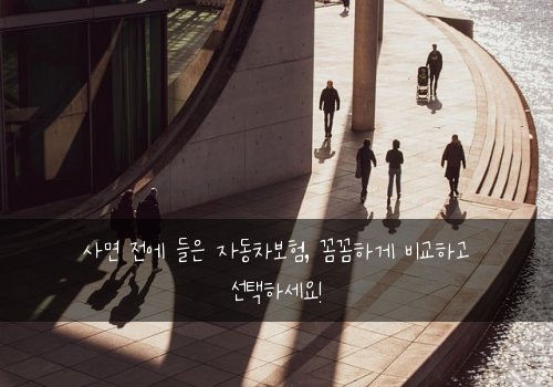 사면 전에 들은 자동차보험, 꼼꼼하게 비교하고 선택하세요!