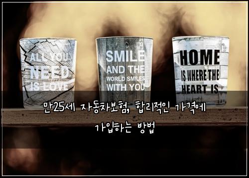 만25세 자동차보험, 합리적인 가격에 가입하는 방법