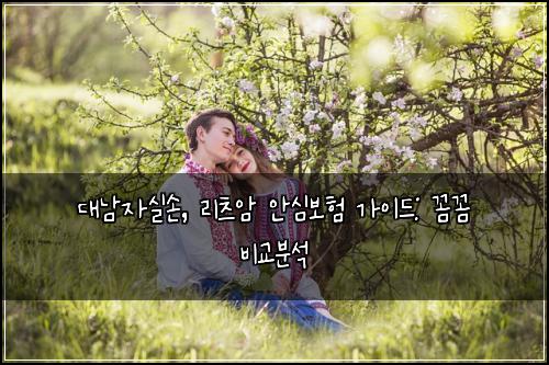 대남자실손, 리츠암 안심보험 가이드: 꼼꼼 비교분석