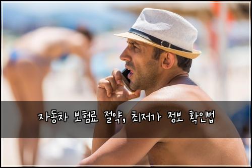 자동차 보험료 절약, 최저가 정보 확인법