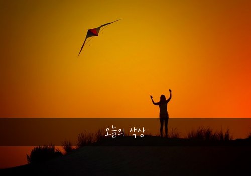 오늘의 색상