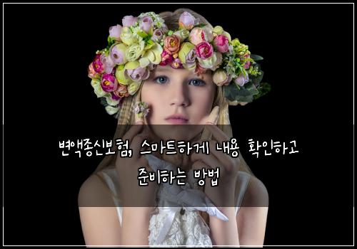 변액종신보험, 스마트하게 내용 확인하고 준비하는 방법