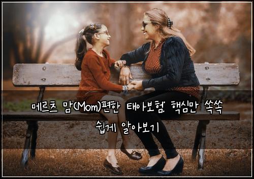 메르츠 맘(Mom)편한 태아보험: 핵심만 쏙쏙 쉽게 알아보기