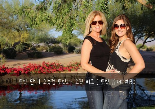 토익 단기 고득점 토익과 오픽 비교 : 토익 문제 #130