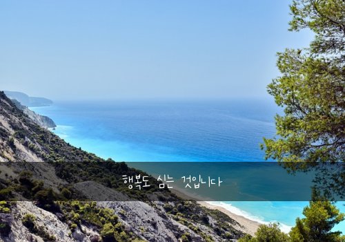 행복도 심는 것입니다