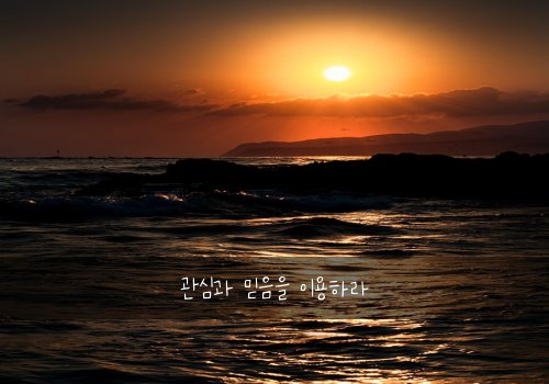 관심과 믿음을 이용하라