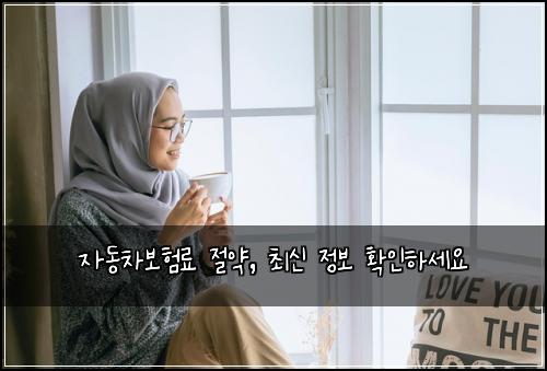 자동차보험료 절약, 최신 정보 확인하세요
