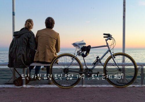 토익 마킹 요령 토익 정답 개수 : 토익 문제 #137